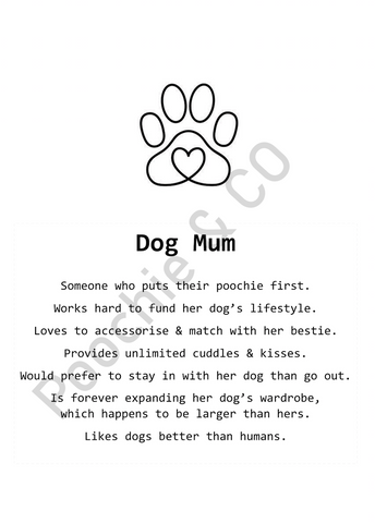 Dog Mum A4 Print