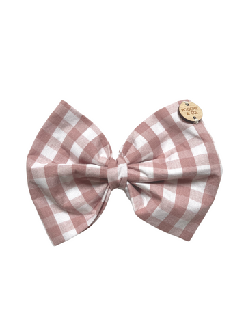 'Pink Gingham' Bow Ties