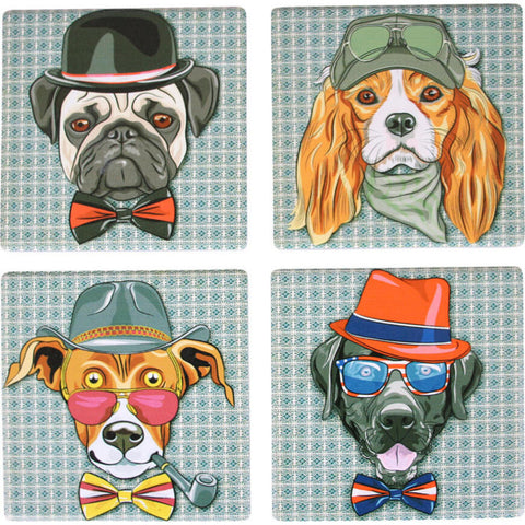 Hipster Dogs Coasters